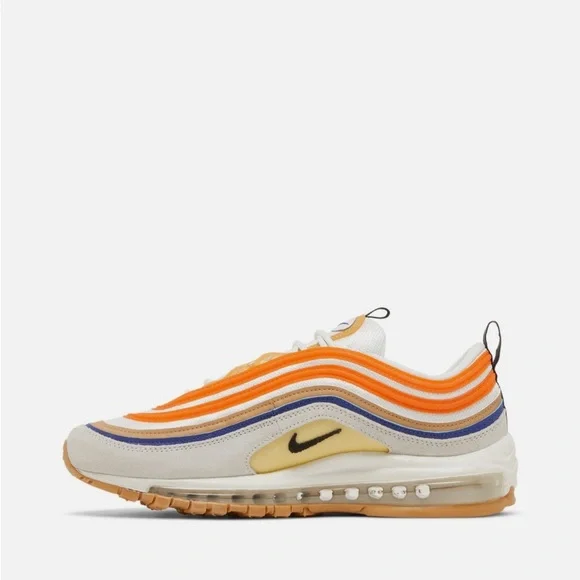 Nike Air Max 97 Frank Rudy Cream and Orange Sneakers Men’s size 8 NEW - Picture 2 of 10